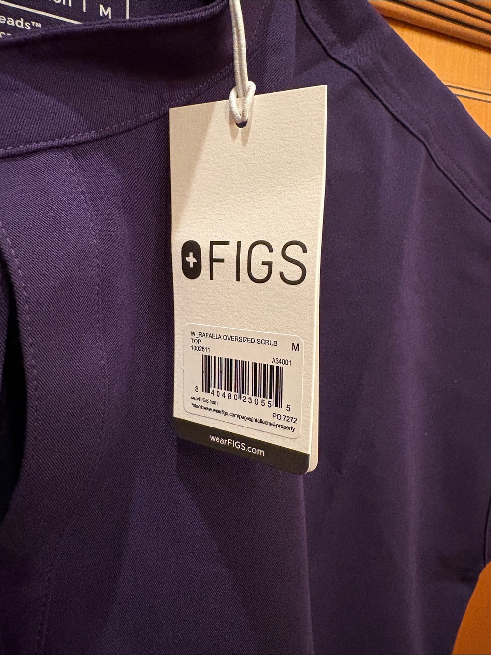 FIGS woman’s scrubs new with tags Deep Plum - Picture 3 of 8